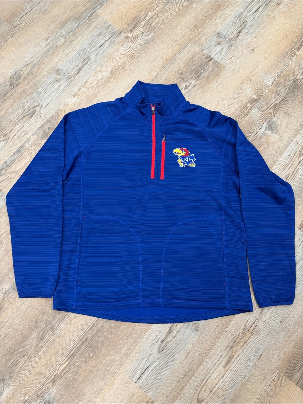 Kansas Jayhawks Men’s Royal Blue Quarter-Zip Pullover
